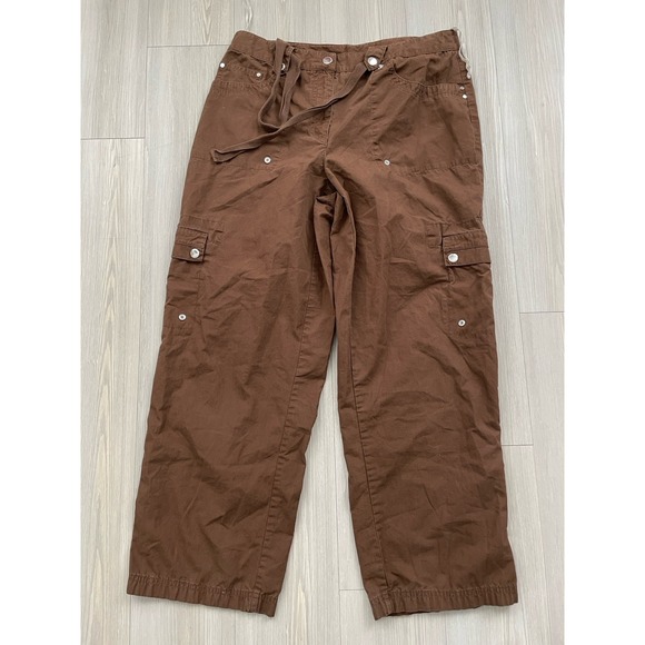 Jones New York Pants - Jones New York Women's Chocolate Brown Cargo Pants Size 8 Y2K Grunge